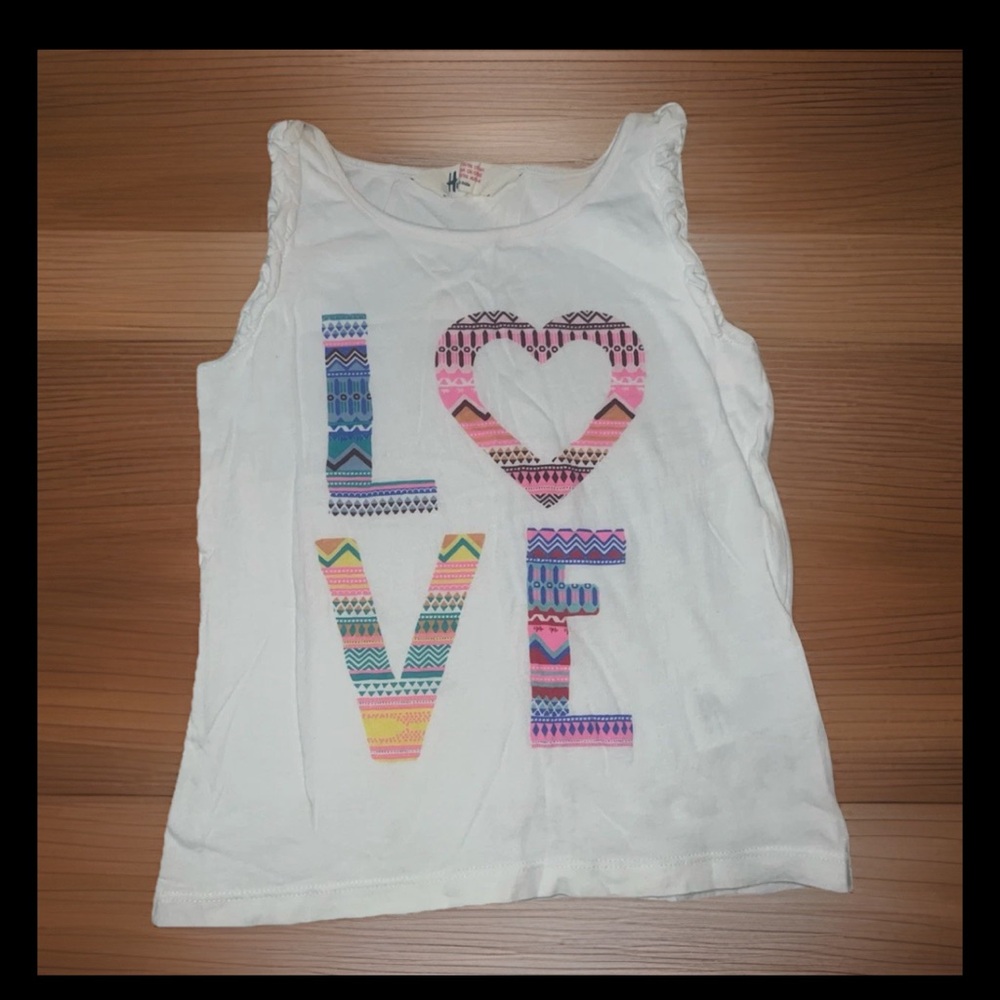 H&M 'LOVE' Printed Girls' Tank Top